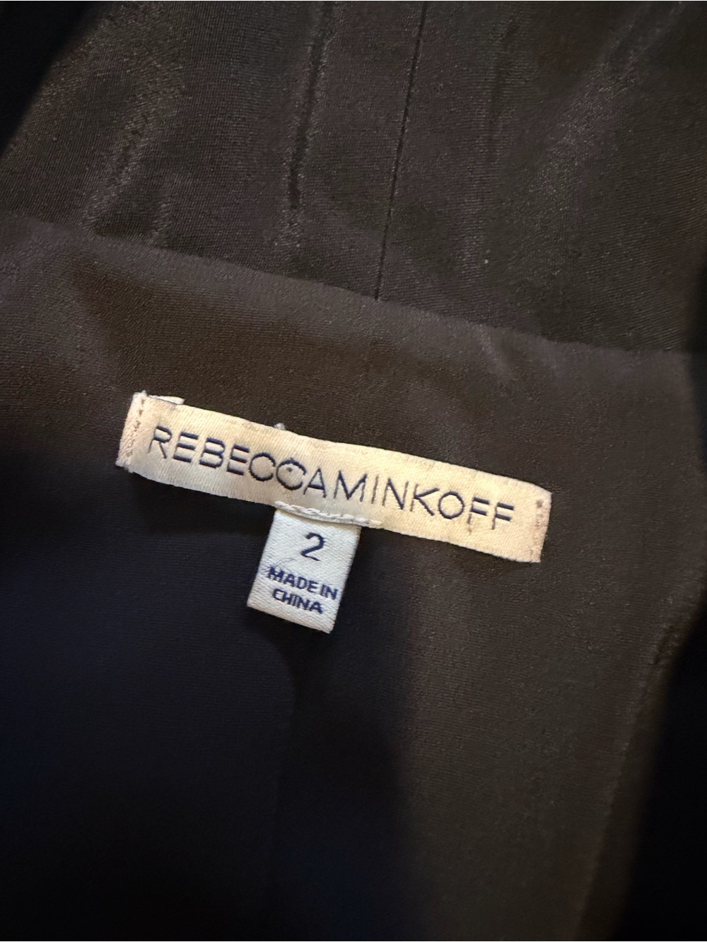 Rebecca Minkoff womens 2 black designer open front blazer lined silk suit jacket - Picture 8 of 10